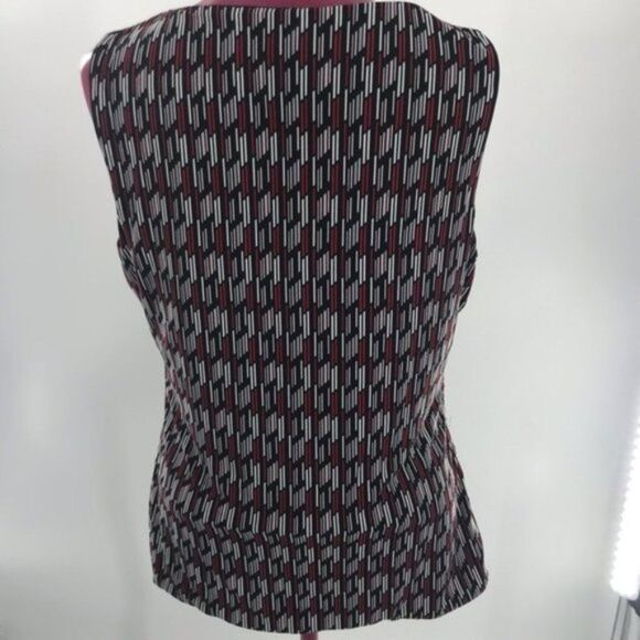 White House Black Market Reversible Blouse sz L - Picture 7 of 7